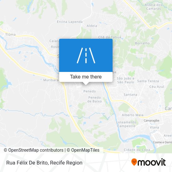 Rua Félix De Brito map