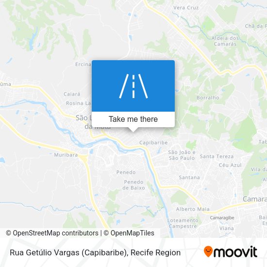 Rua Getúlio Vargas (Capibaribe) map