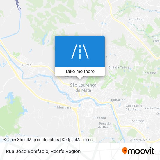 Rua José Bonifácio map