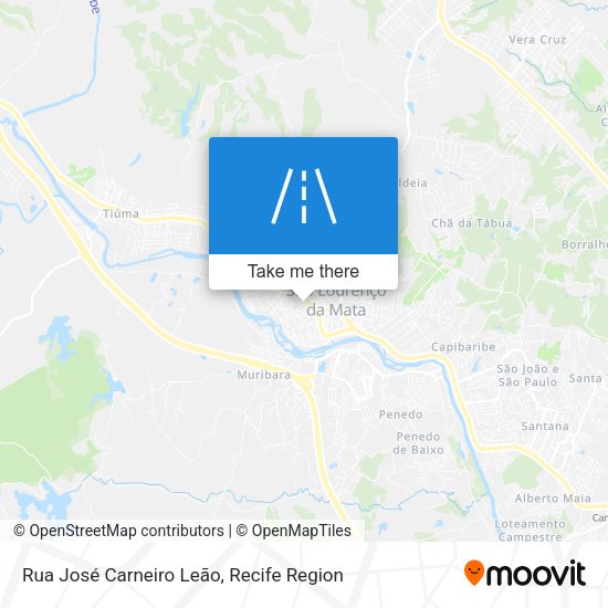 Rua José Carneiro Leão map
