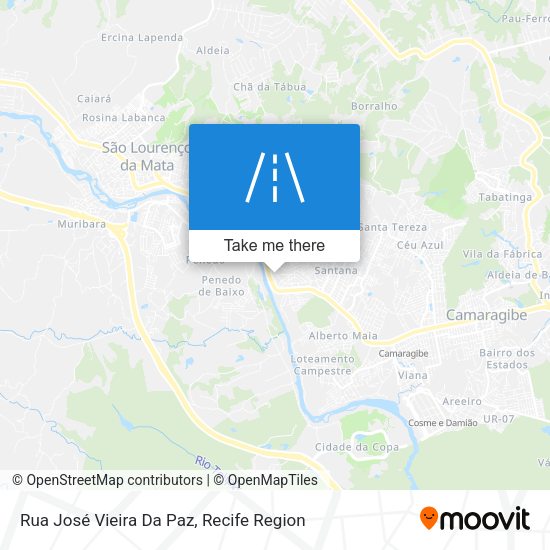 Rua José Vieira Da Paz map