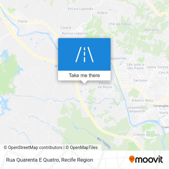 Rua Quarenta E Quatro map