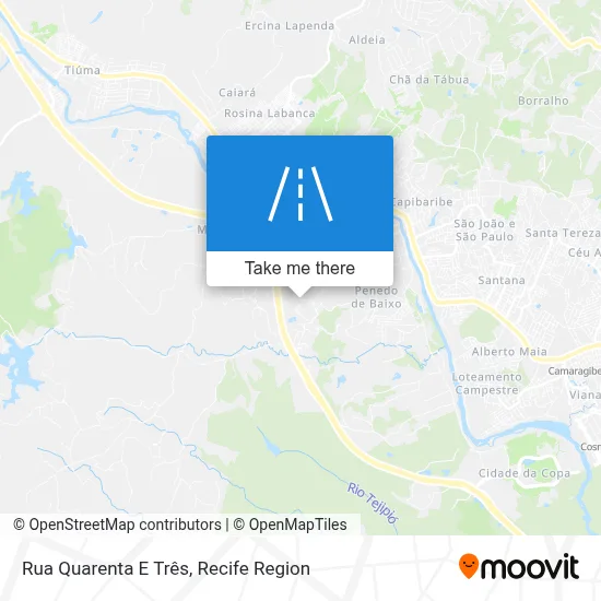 Rua Quarenta E Três map