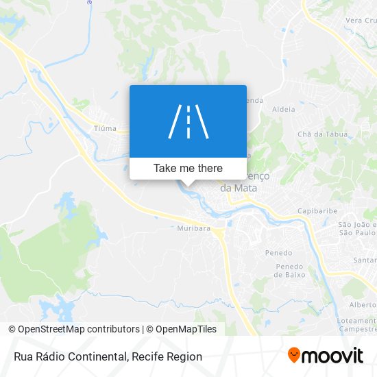Rua Rádio Continental map