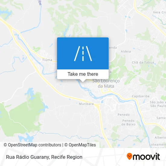 Rua Rádio Guarany map