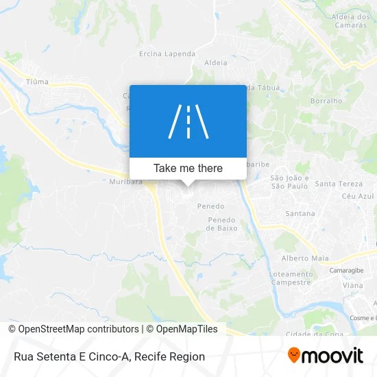 Rua Setenta E Cinco-A map