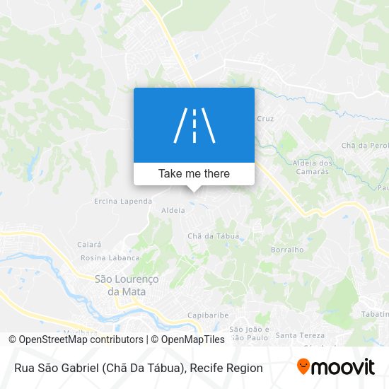 Rua São Gabriel (Chã Da Tábua) map