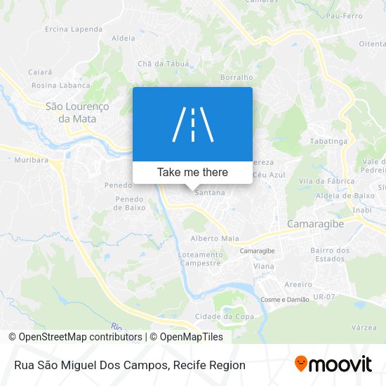 Rua São Miguel Dos Campos map