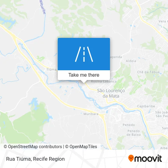 Rua Tiúma map
