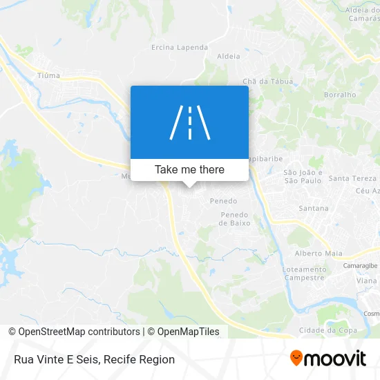 Rua Vinte E Seis map