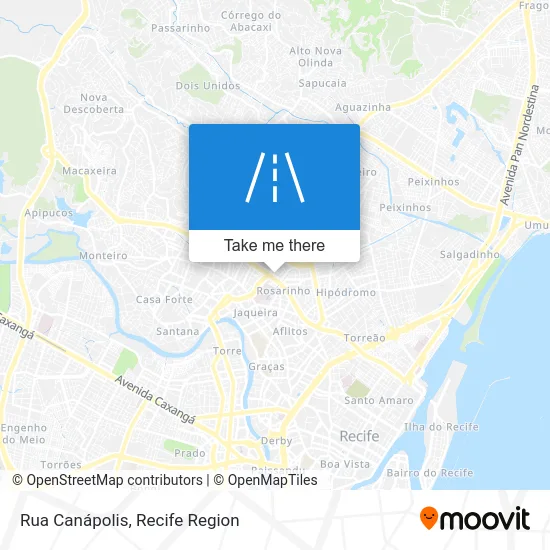 Rua Canápolis map