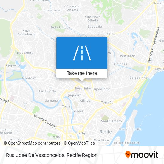 Rua José De Vasconcelos map