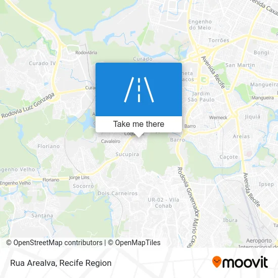 Rua Arealva map