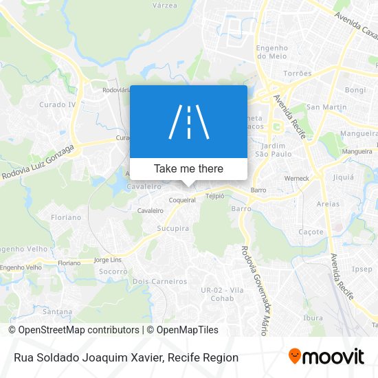 Rua Soldado Joaquim Xavier map