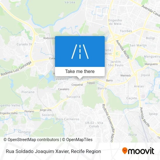 Rua Soldado Joaquim Xavier map