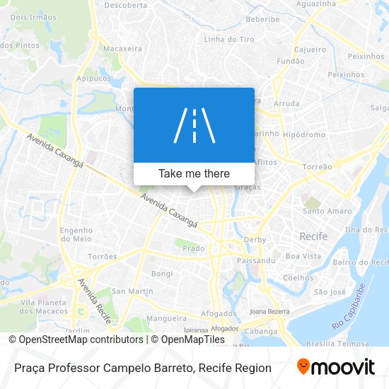 Praça Professor Campelo Barreto map