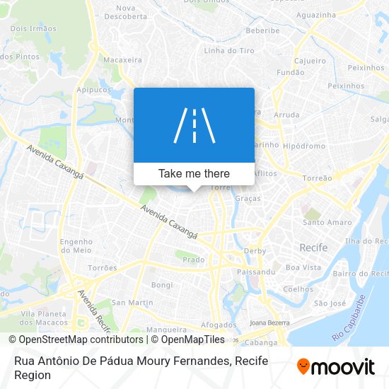 Rua Antônio De Pádua Moury Fernandes map