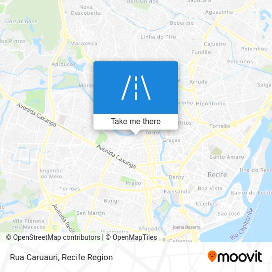 Rua Caruauri map
