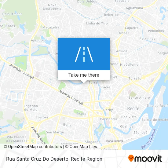 Rua Santa Cruz Do Deserto map