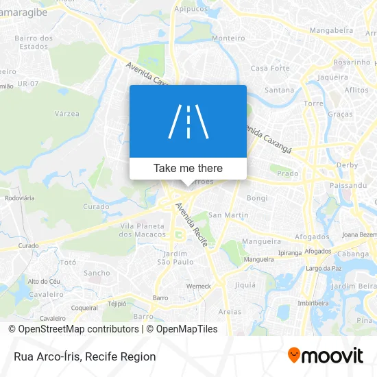 Rua Arco-Íris map