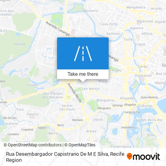 Mapa Rua Desembargador Capistrano De M E Silva