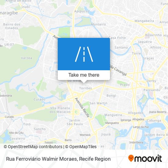 Rua Ferroviário Walmir Moraes map