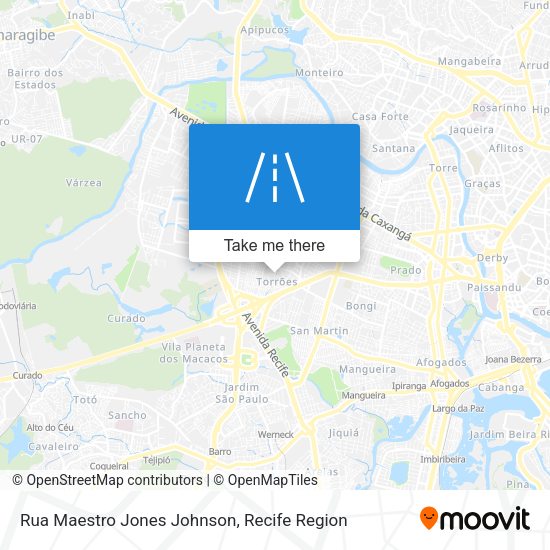 Rua Maestro Jones Johnson map