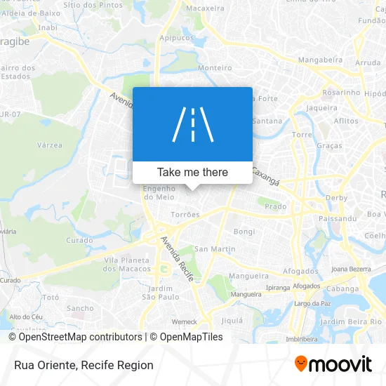 Rua Oriente map