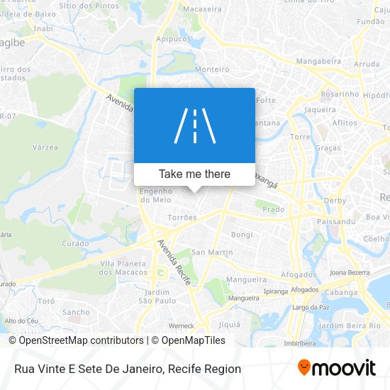 Rua Vinte E Sete De Janeiro map