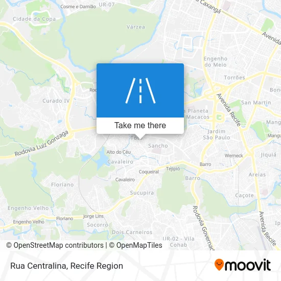Rua Centralina map