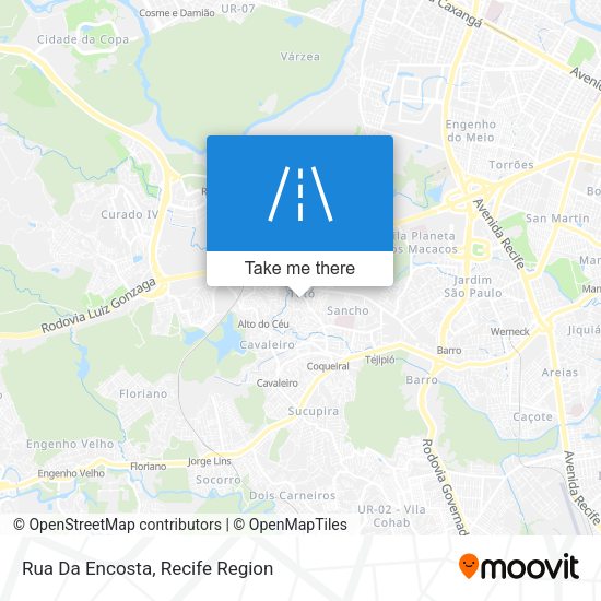 Rua Da Encosta map