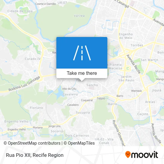 Rua Pio XII map