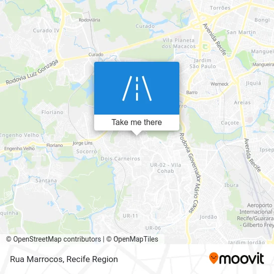 Rua Marrocos map