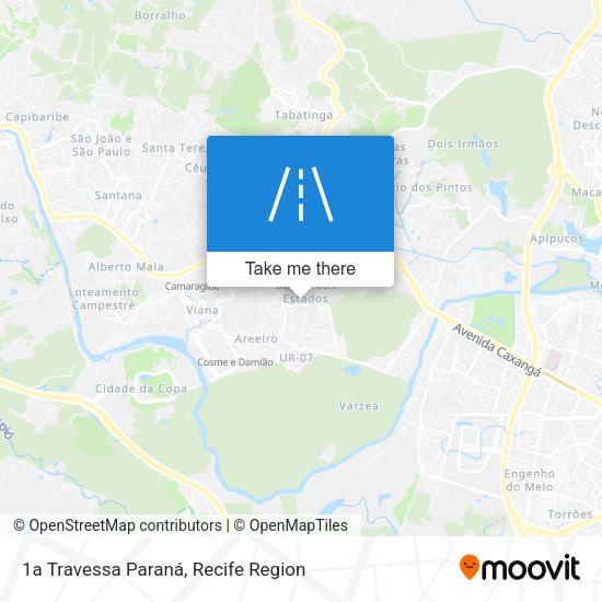 1a Travessa Paraná map
