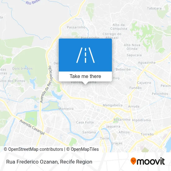 Rua Frederico Ozanan map