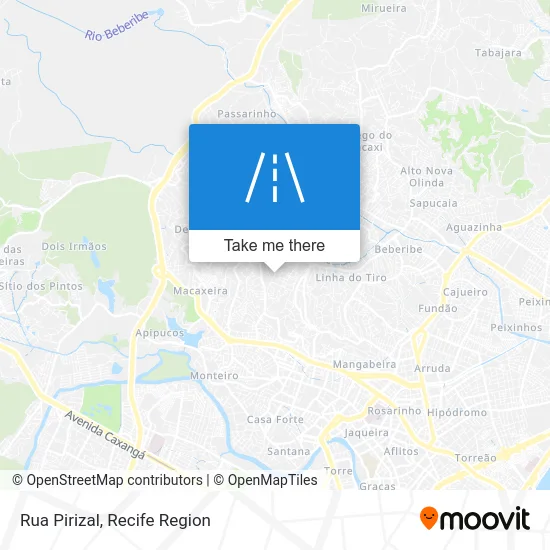 Rua Pirizal map