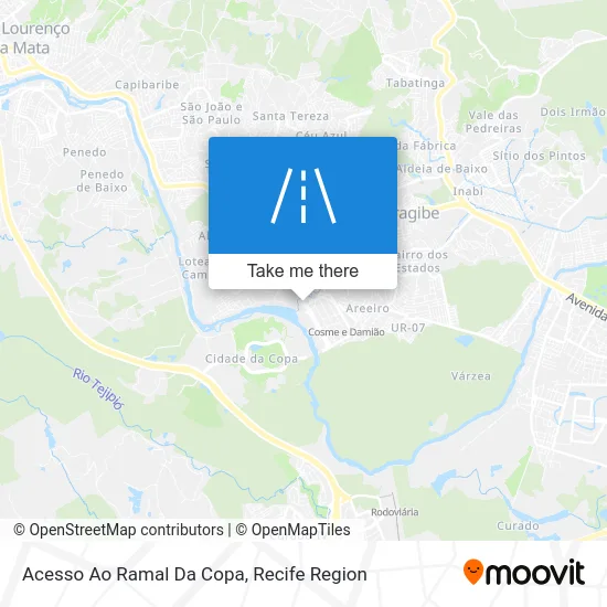 Acesso Ao Ramal Da Copa map