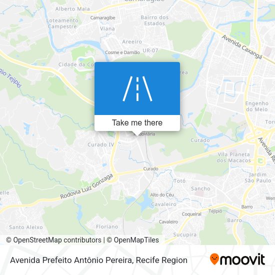 Avenida Prefeito Antônio Pereira map