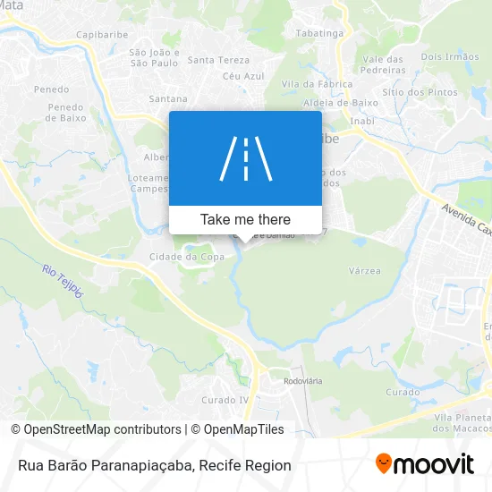 Rua Barão Paranapiaçaba map