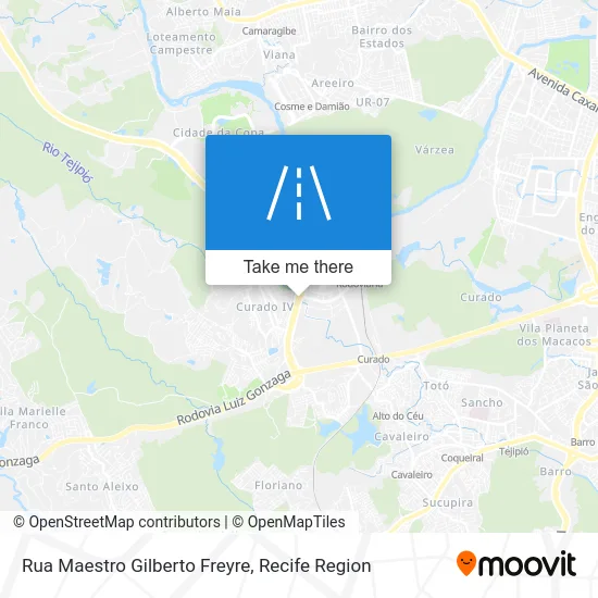 Rua Maestro Gilberto Freyre map
