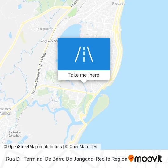 Rua D - Terminal De Barra De Jangada map