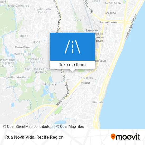 Rua Nova Vida map