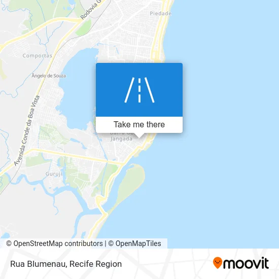 Rua Blumenau map
