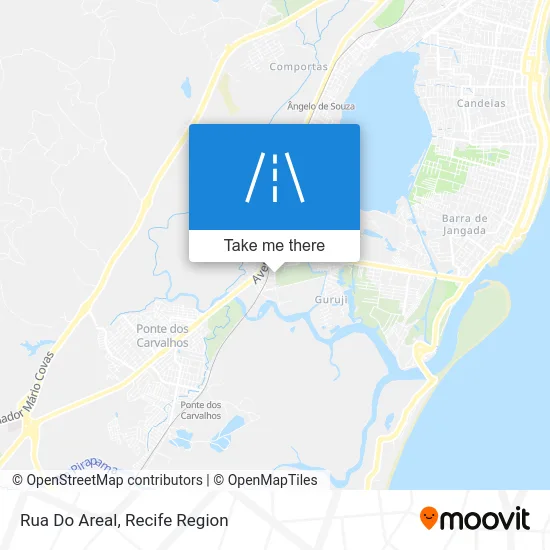 Rua Do Areal map