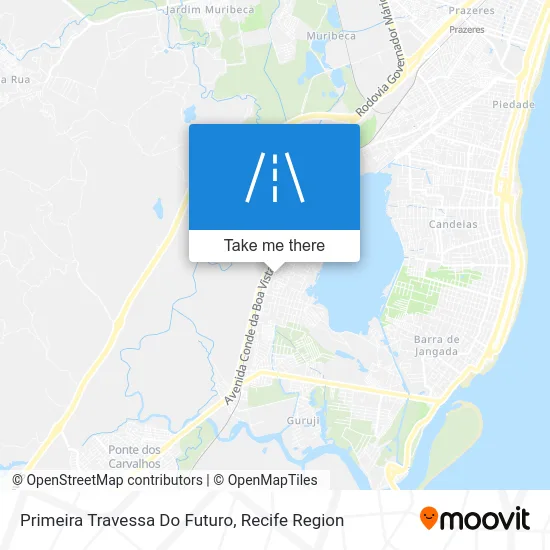 Primeira Travessa Do Futuro map