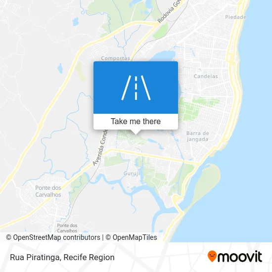 Rua Piratinga map