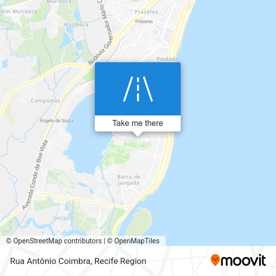 Rua Antônio Coimbra map