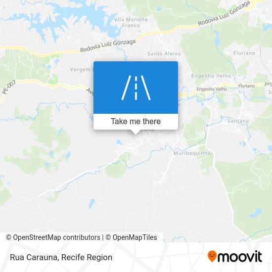 Rua Carauna map
