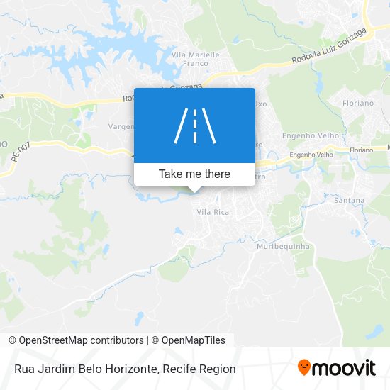 Rua Jardim Belo Horizonte map