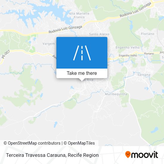 Terceira Travessa Carauna map